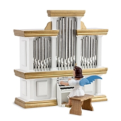 Angel short skirt at the organ