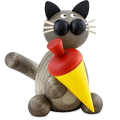 Kater Karli mit Schultüte von Torsten Martin