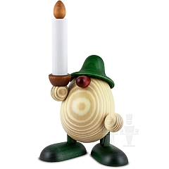Egghead Alfred with candle green