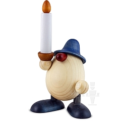 Egghead Alfred with candle blue
