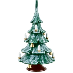 Christmas tree colored with bells and balls