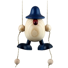 Egghead Arthur climbing blue