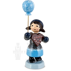 Girl with Gingerbread and Balloon blue from Ulmik