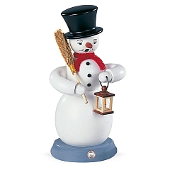 Smoker Snowman Male hand-painted