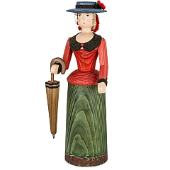 Rattle Doll red - green with Umbrella