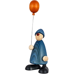 Gratulant Linus blau mit Luftballon groß
