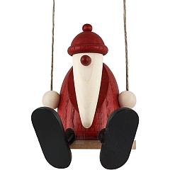 Santa Claus on swing