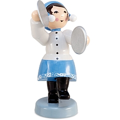 Winter musician girl with cymbals blue from Ulmik