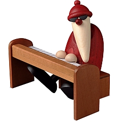Santa Claus at the piano brown