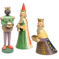 Krippenszene klein 3 Figuren die Heiligen Drei Könige von Wendt & Kühn