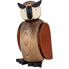 Owl gray 12 cm