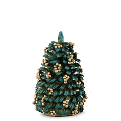 Christmas tree with golden christmas balls small