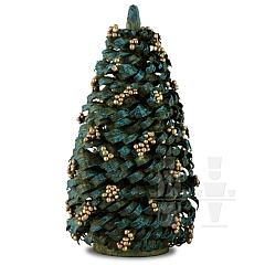 Christmas tree with golden christmas balls large