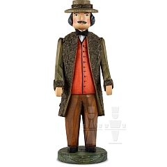 Rattle doll man with red waistcoat
